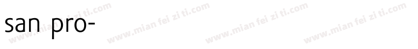 san pro字体转换